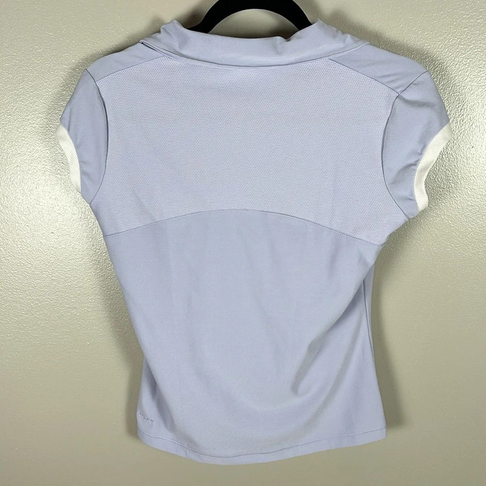 Nike Dri-Fit Purple Short Sleeve Polo - Picture 5 of 6